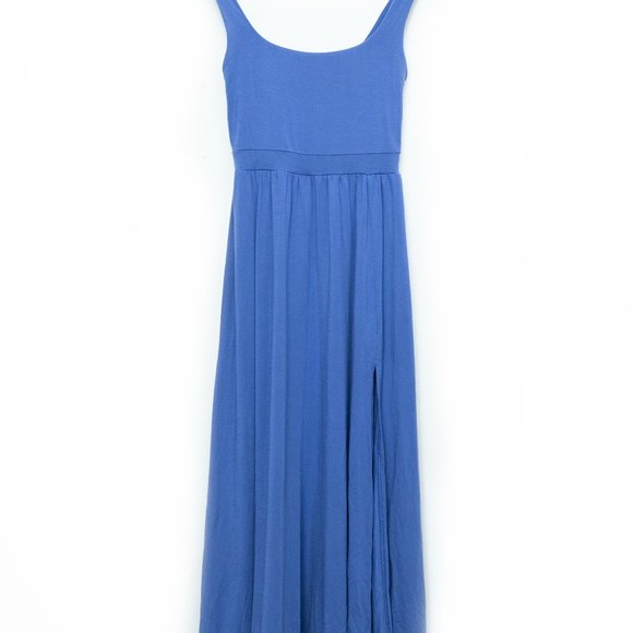 Aritzia Wilfred Square Neck Maxi Tank Dress (BLUE) - Picture 2 of 6